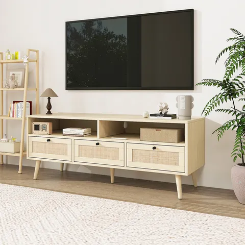 Modern/Contemporary Oak Tv Cabinet (Accommodates TVs up to 55-in)