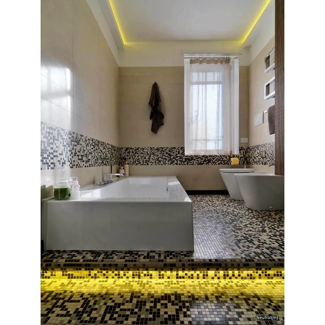 Apollo Tile Mingles Gray and Black 12-in x 12-in Glossy Glass Uniform Squares Floor and Wall Tile (20-sq. ft/ Carton), photo 7 of 8