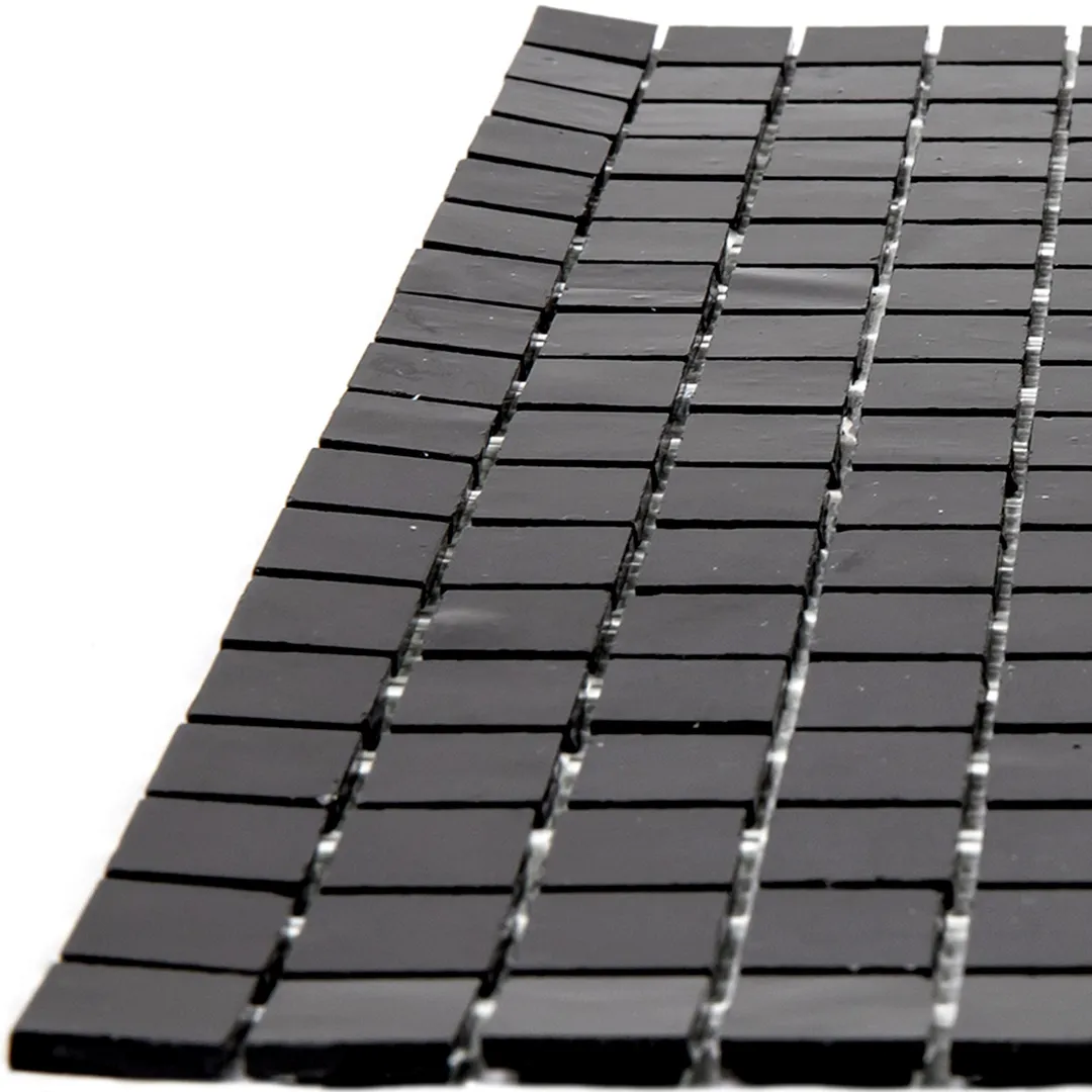 Apollo Tile Skosh Black 11-1/2-in x 11-1/2-in Glossy Glass Uniform Squares Floor and Wall Tile (18.69-sq. ft/ Carton), photo 3 of 8