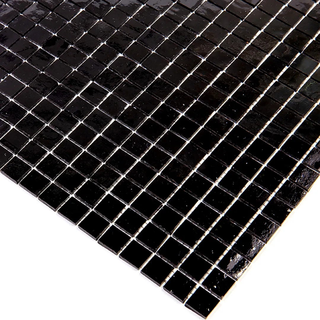 Apollo Tile Skosh Black 11-1/2-in x 11-1/2-in Glossy Glass Uniform Squares Floor and Wall Tile (18.69-sq. ft/ Carton), photo 2 of 8