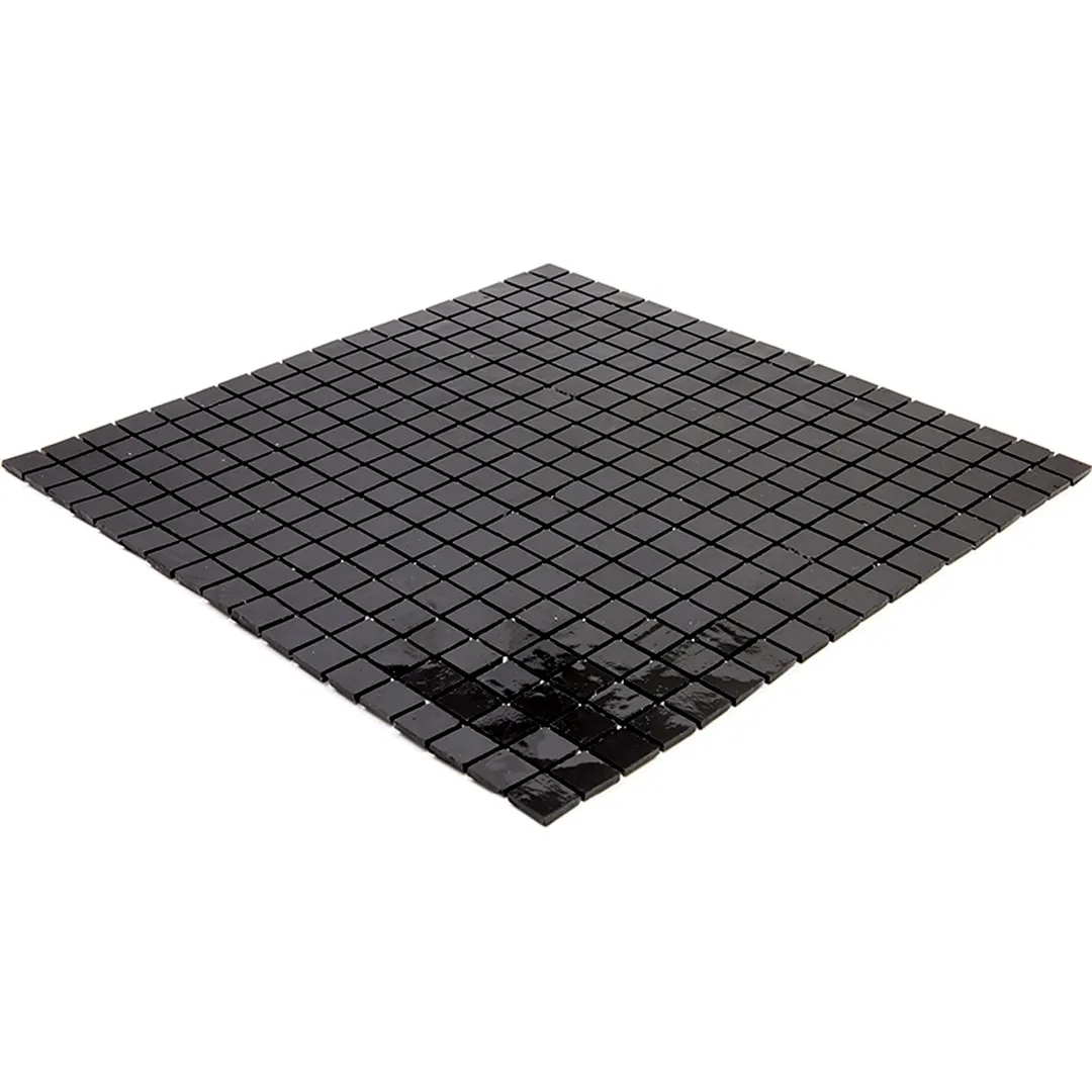 Apollo Tile Skosh Black 11-1/2-in x 11-1/2-in Glossy Glass Uniform Squares Floor and Wall Tile (18.69-sq. ft/ Carton), photo 5 of 8