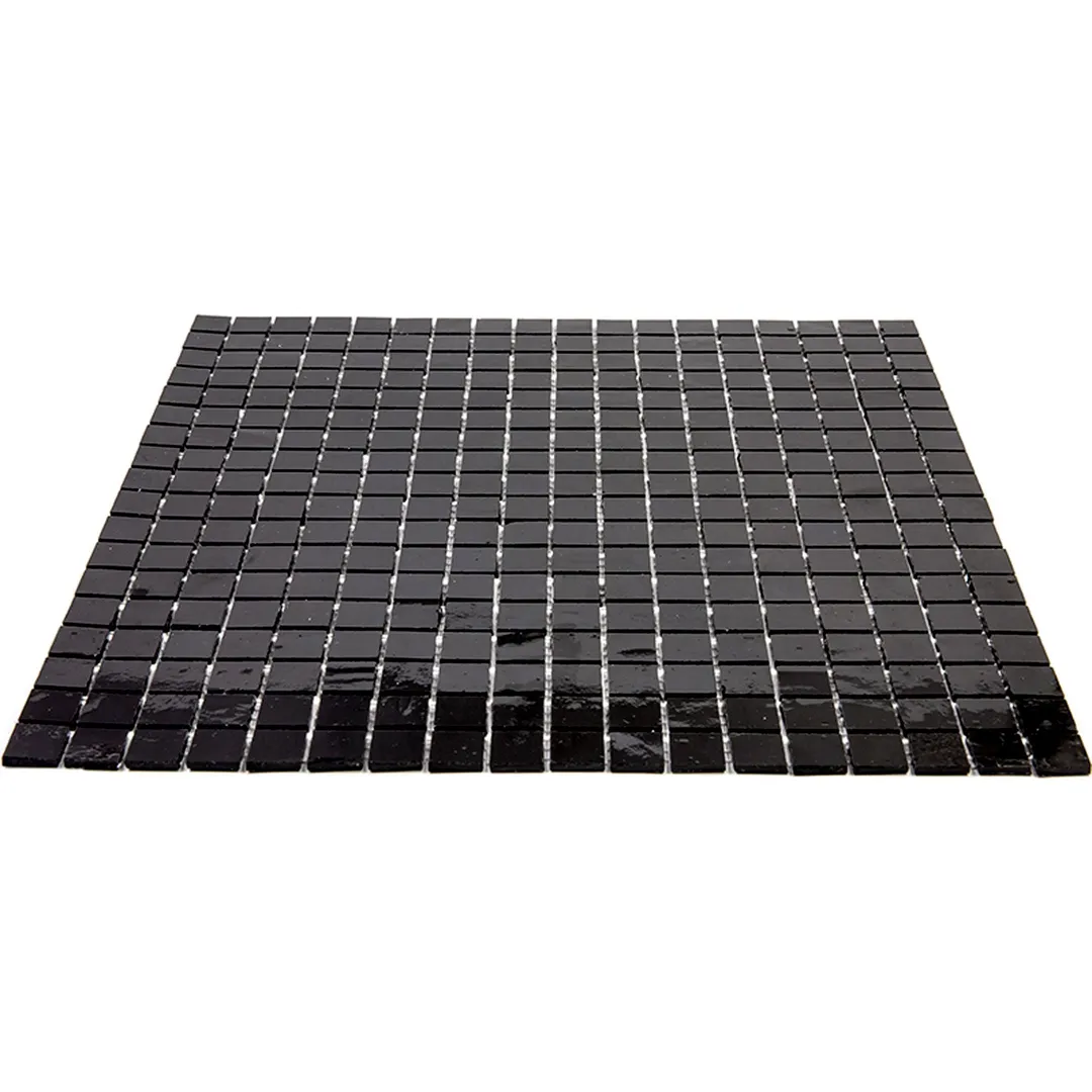 Apollo Tile Skosh Black 11-1/2-in x 11-1/2-in Glossy Glass Uniform Squares Floor and Wall Tile (18.69-sq. ft/ Carton), photo 6 of 8