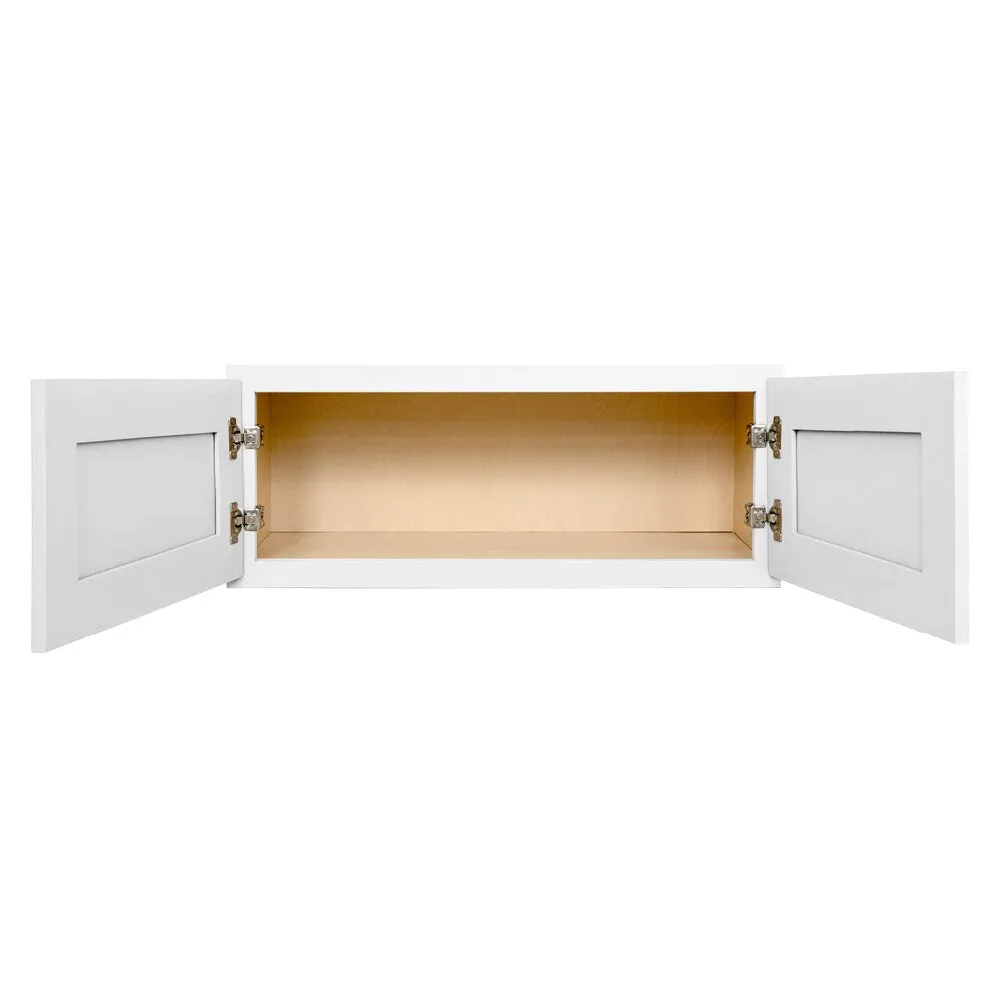 RELIABILT Fairplay 30-in W x 12-in H x 12-in D White Wall Ready To Assemble Plywood Cabinet (Recessed Panel Shaker Door Style), photo 10 of 17