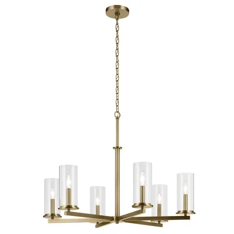 Crosby 6-Light Gold Chandelier