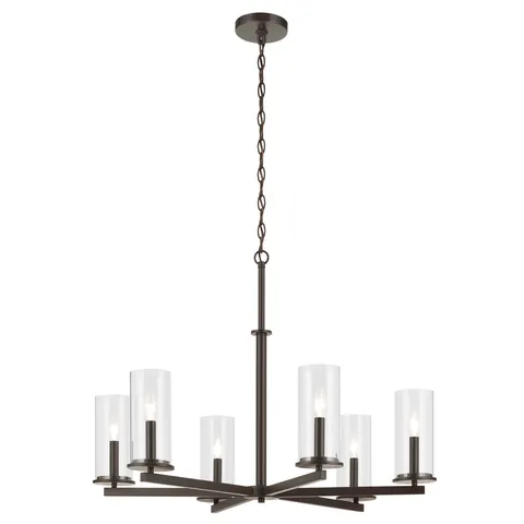 Crosby 6-Light Bronze Chandelier