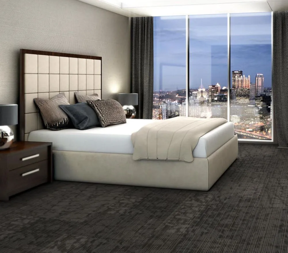 Shaw Emerse 24-in x 24-in Feathered Gray Commercial Adhesive Indoor Carpet Tile ( 80-sq ft ), photo 2 of 12
