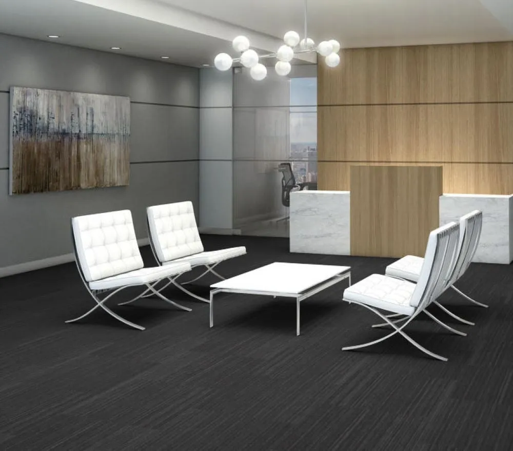 Shaw Nordic 24-in x 24-in Wisdom Black Commercial Adhesive Indoor Carpet Tile ( 80-sq ft ), photo 2 of 9