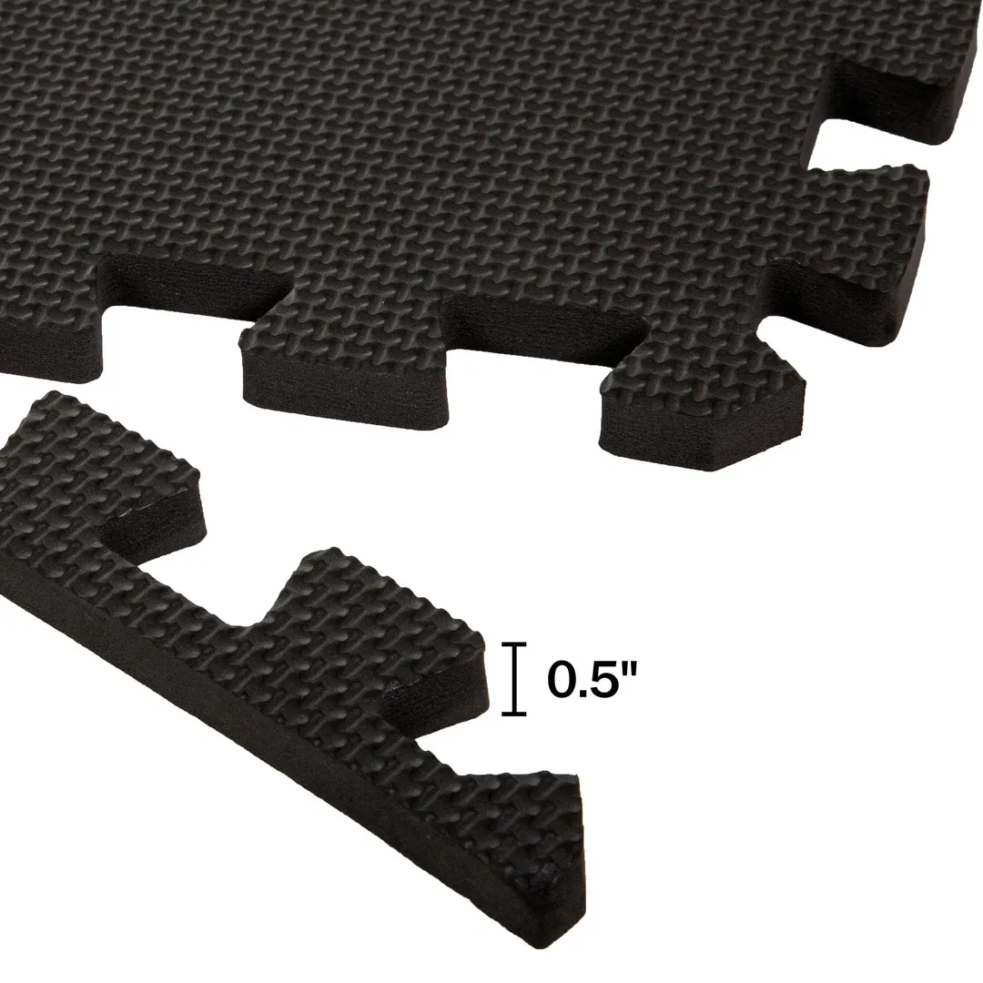 Stalwart 24-in W x 24-in L x 0.5-in T Interlocking Foam Gym Floor Tile (72-sq ft) (18-Pack), photo 3 of 10