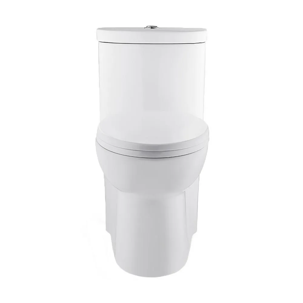 Sublime 1-Piece 0.8/1.28 GPF Dual Flush Elongated Toilet in White, photo 3 of 14