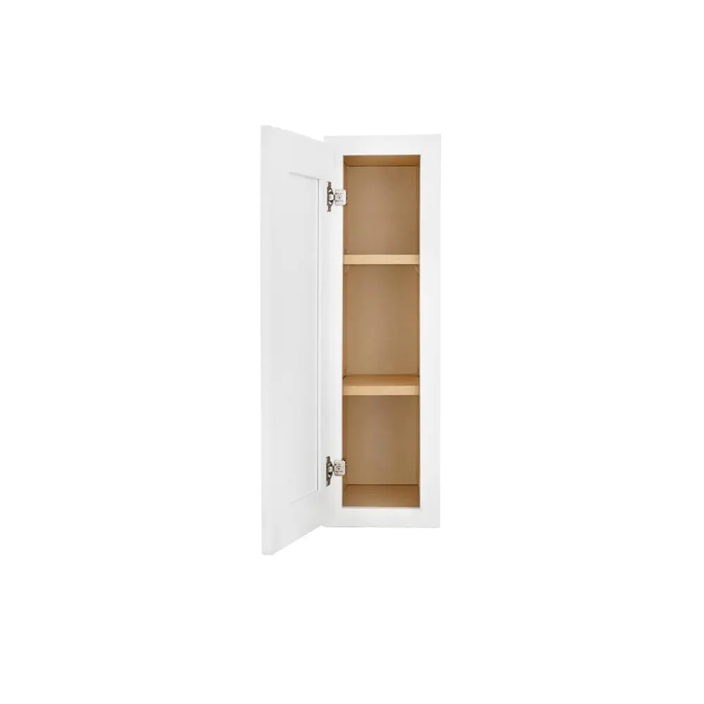 RELIABILT Fairplay 9-in W x 30-in H x 12-in D White Wall Ready To Assemble Plywood Cabinet (Recessed Panel Shaker Door Style), photo 10 of 17