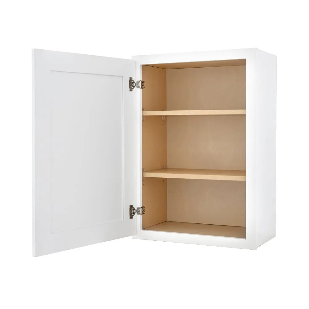 RELIABILT Fairplay 24-in W x 30-in H White Shaker Wall Cabinet, Ready to Assemble, Plywood Construction, photo 4 of 7