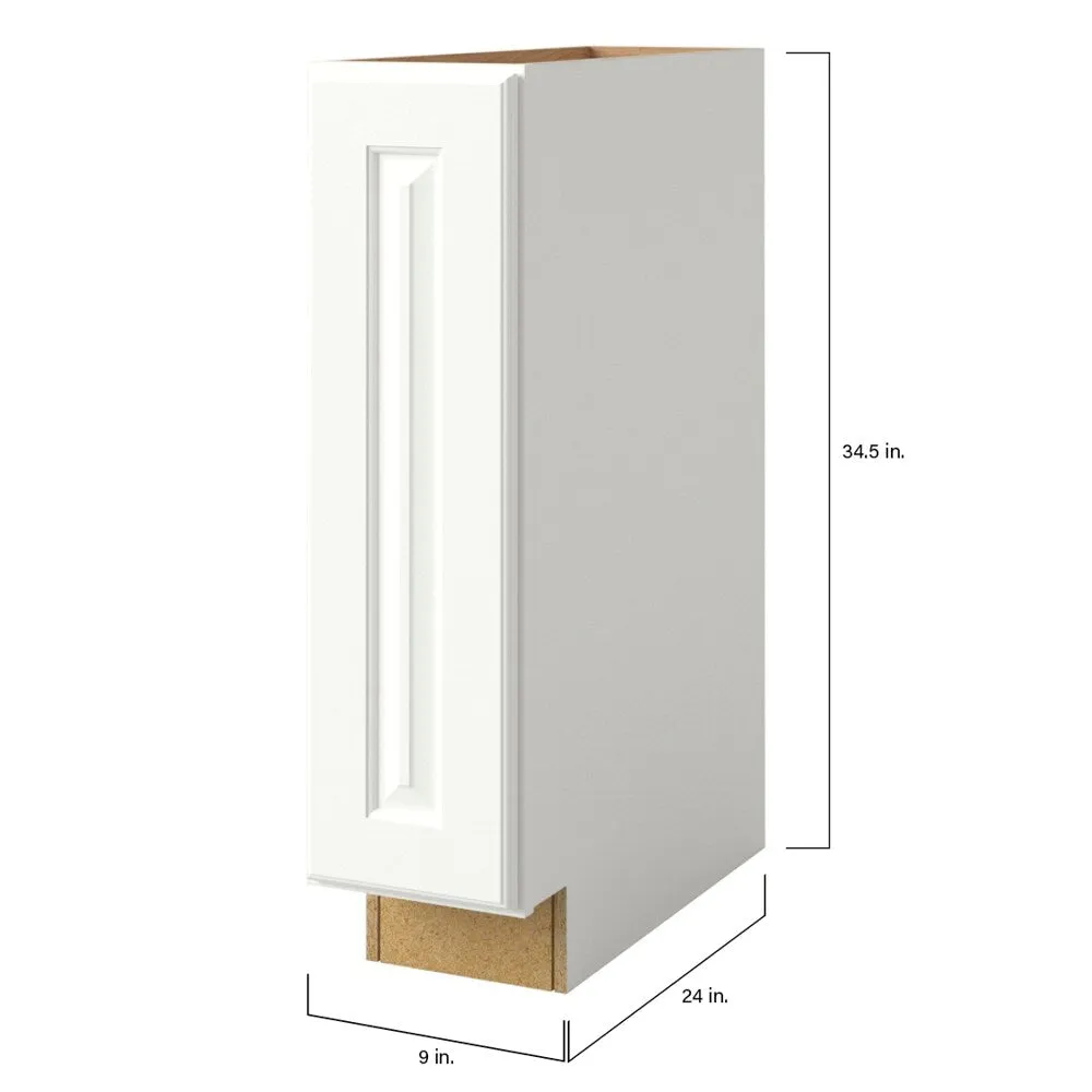 allen + roth Tilson 9-in W x 34.5-in H x 24-in D Linen 1-Drawer Base Fully Assembled Cabinet (Raised Panel Square Door Style), photo 9 of 14