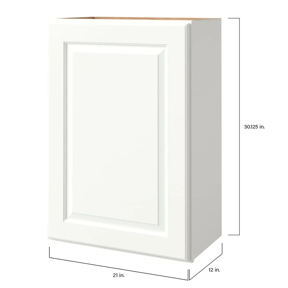 allen + roth Tilson 21-in W x 30.125-in H x 12-in D Linen Wall Fully Assembled Cabinet (Raised Panel Square Door Style), photo 9 of 14
