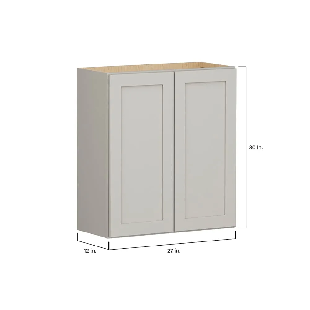 Shenandoah PRO Express Breckenridge 24-in W x 36.125-in H x 12-in D Stone Full Overlay Wall Fully Assembled Plywood Cabinet (Recessed Panel Shaker Door Style), photo 7 of 14