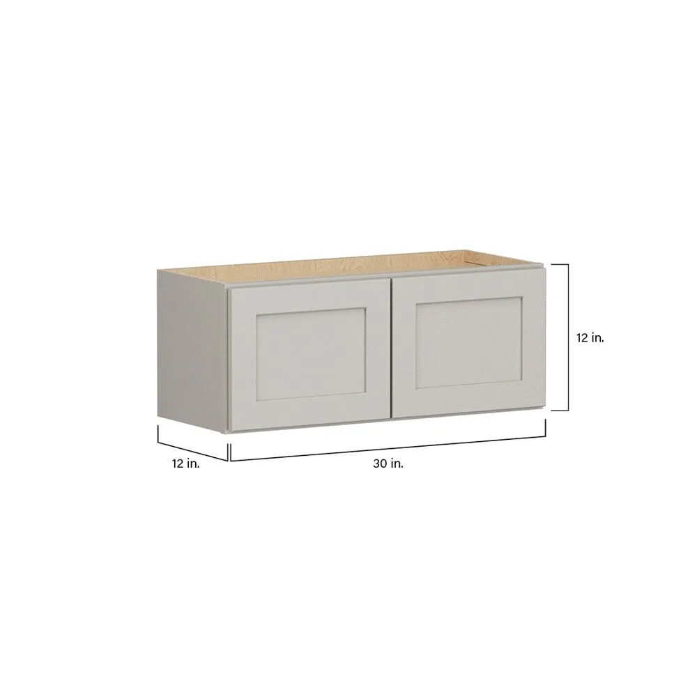 Shenandoah PRO Express Breckenridge 30-in W x 12.125-in H x 12-in D Stone Full Overlay Wall Fully Assembled Plywood Cabinet (Recessed Panel Shaker Door Style), photo 7 of 14