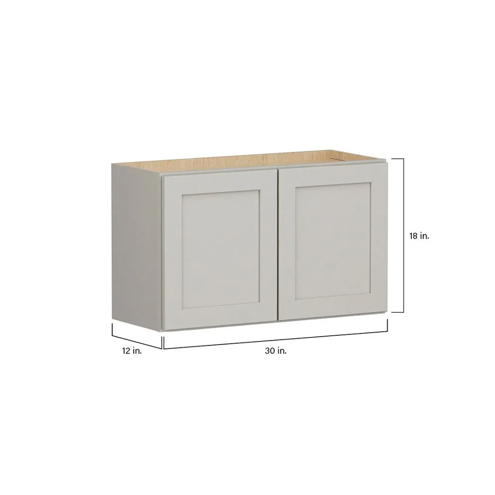 Shenandoah PRO Express Breckenridge 30-in W x 18.125-in H x 12-in D Stone Full Overlay Wall Fully Assembled Plywood Cabinet (Recessed Panel Shaker Door Style), photo 7 of 14