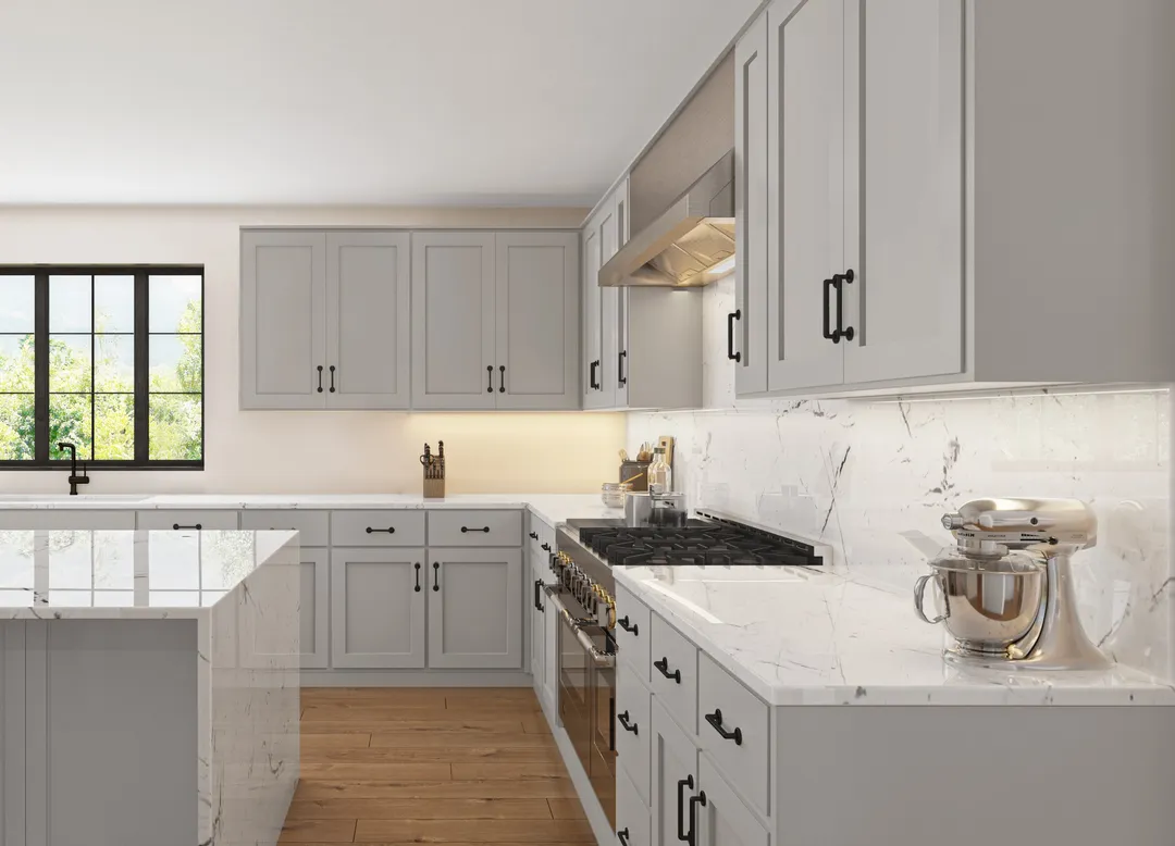 RELIABILT Parkstone 21-in W x 34.5-in H x 24-in D Grey 3-Drawer Base Fully Assembled Plywood Cabinet (Flat Panel Style), photo 6 of 9