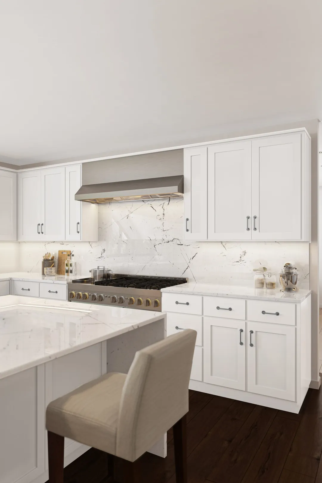 RELIABILT Parkstone 30-in W x 34.5-in H x 24-in D White Sink Base Fully Assembled Plywood Cabinet (Flat Panel Shaker Style), photo 5 of 9