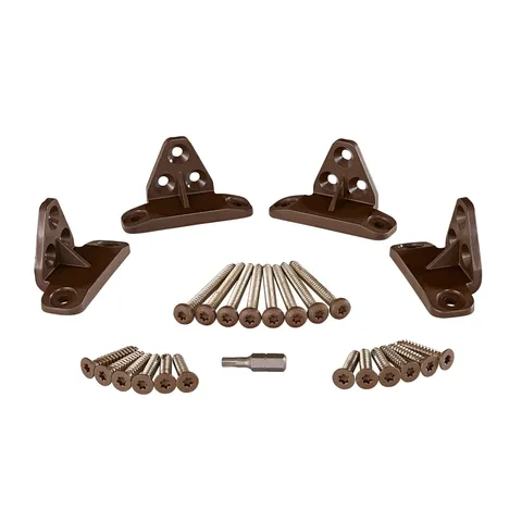 Brio Brown Nylon Rail Bracket 4-Pack