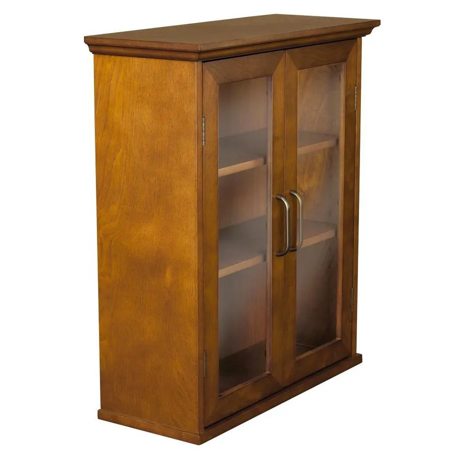 Elegant Home Fashions Avery 20.5-in W x 24-in H x 8.5-in D Oil Oak Bathroom Wall Cabinet, photo 6 of 11