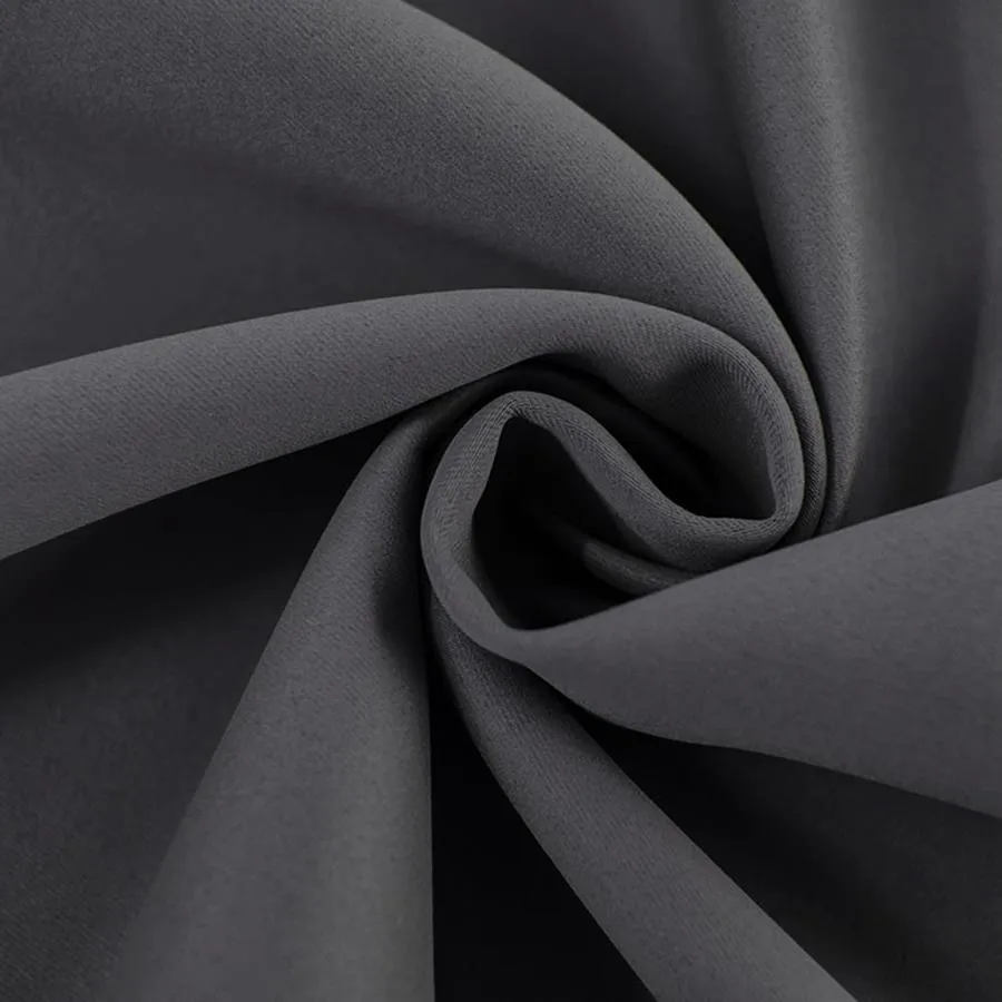 Elegant Home Fashions Sparta 96-in Dove Grey Polyester Blackout Thermal Lined Curtain Panel Pair, photo 9 of 11