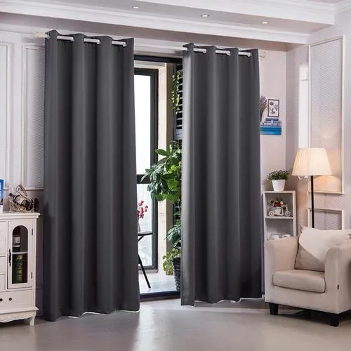 Elegant Home Fashions Sparta 96-in Dove Grey Polyester Blackout Thermal Lined Curtain Panel Pair, photo 11 of 11
