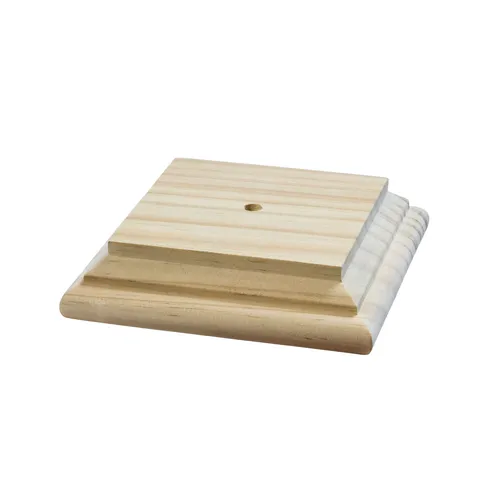 Wood Pine Deck Post Cap
