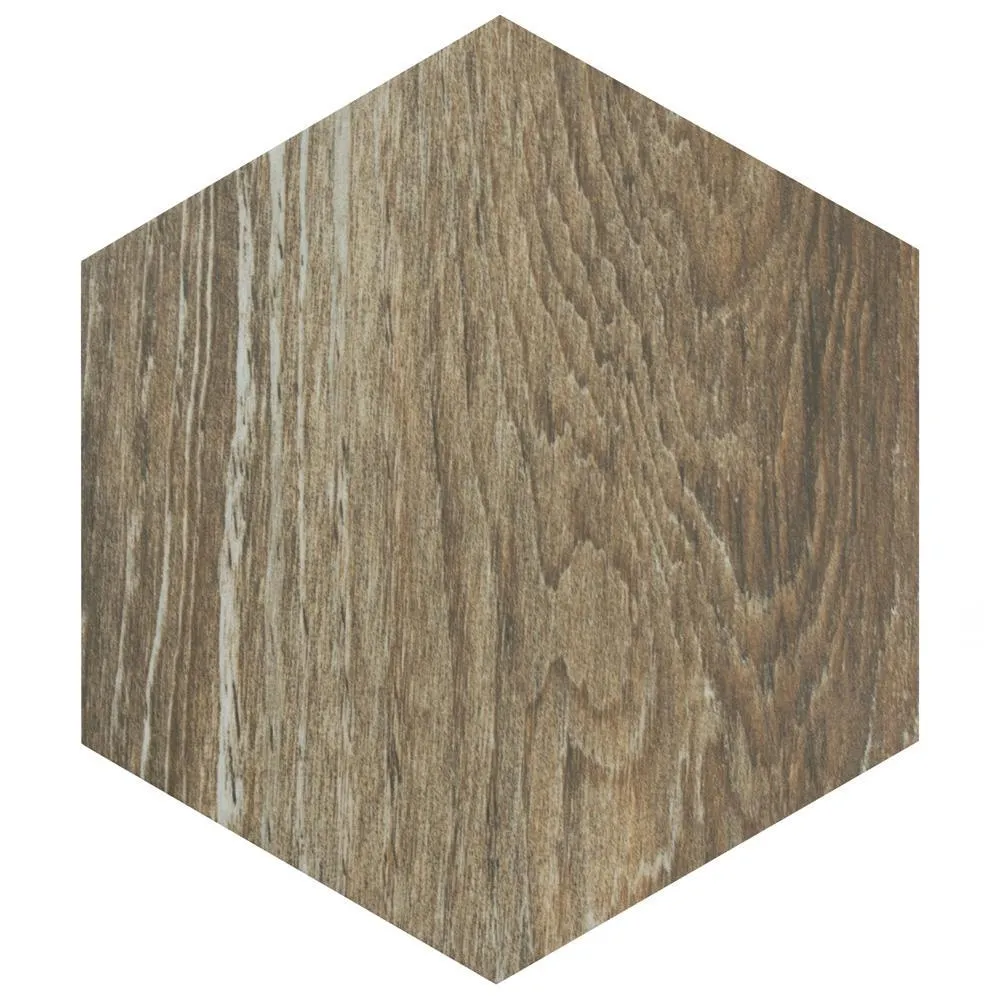 Merola Tile Gaugin Hex Catan Shadow 8-5/8 in. x 9-7/8 in. Porcelain Floor and Wall Tile (11.56 sq. ft. per case), photo 8 of 21