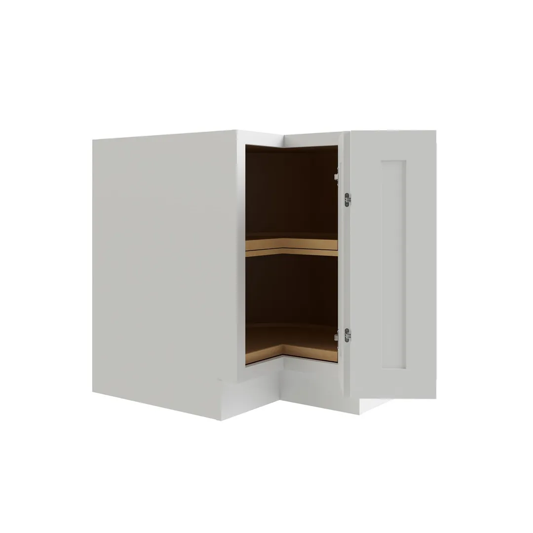 RELIABILT Parkstone 29-in W x 34.5-in H x 21-in D White Lazy Susan Corner Base Fully Assembled Plywood Cabinet (Shaker Style), photo 5 of 10