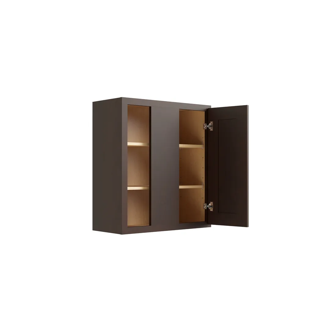 RELIABILT Parkstone 36-in W x 30-in H x 12-in D Espresso Blind Wall Fully Assembled Plywood Cabinet (Shaker Door Style), photo 4 of 7