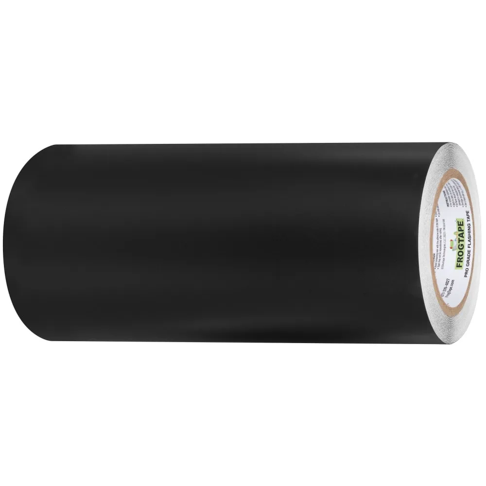 FrogTape Pro Grade Flashing and Waterproofing Tape, 12-in x 50-ft, Black Acrylic Flashing Tape, photo 3 of 8