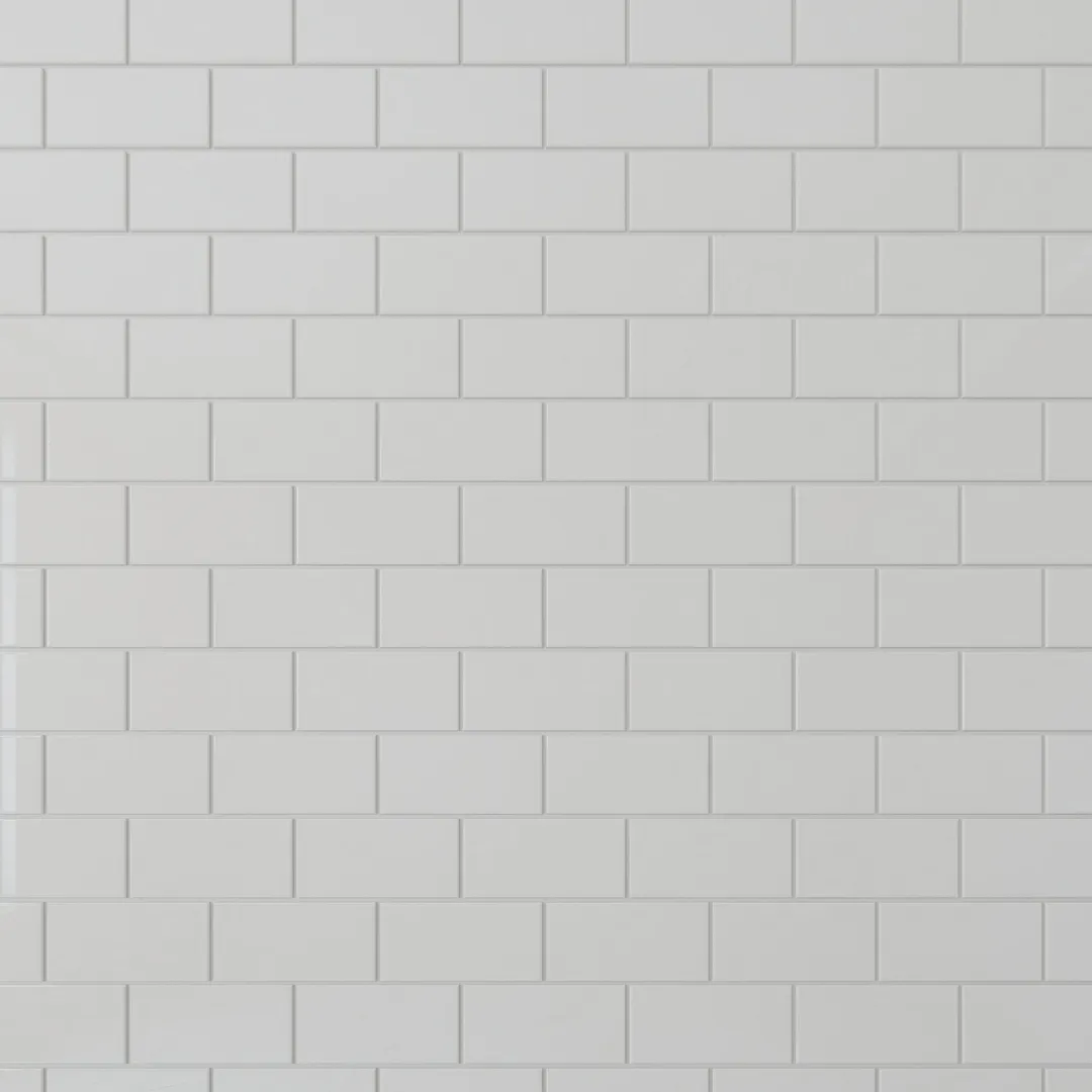 Giorbello Classic Premium Bright White 3-in x 6-in Glossy Glass Subway Wall Tile (5-sq. ft/ Carton), photo 6 of 7