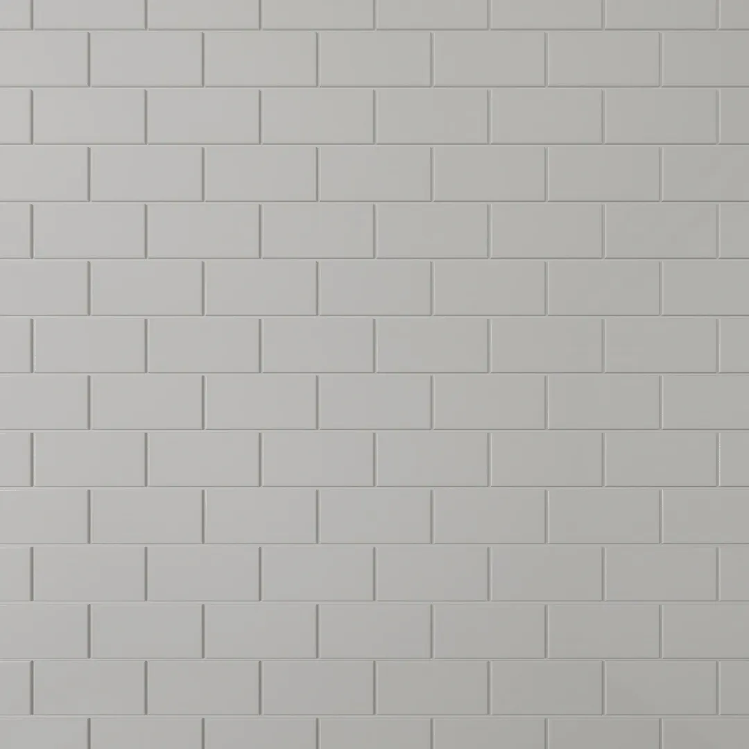 Giorbello Classic Premium Light Gray 3-in x 6-in Glossy Glass Subway Wall Tile (5-sq. ft/ Carton), photo 6 of 7