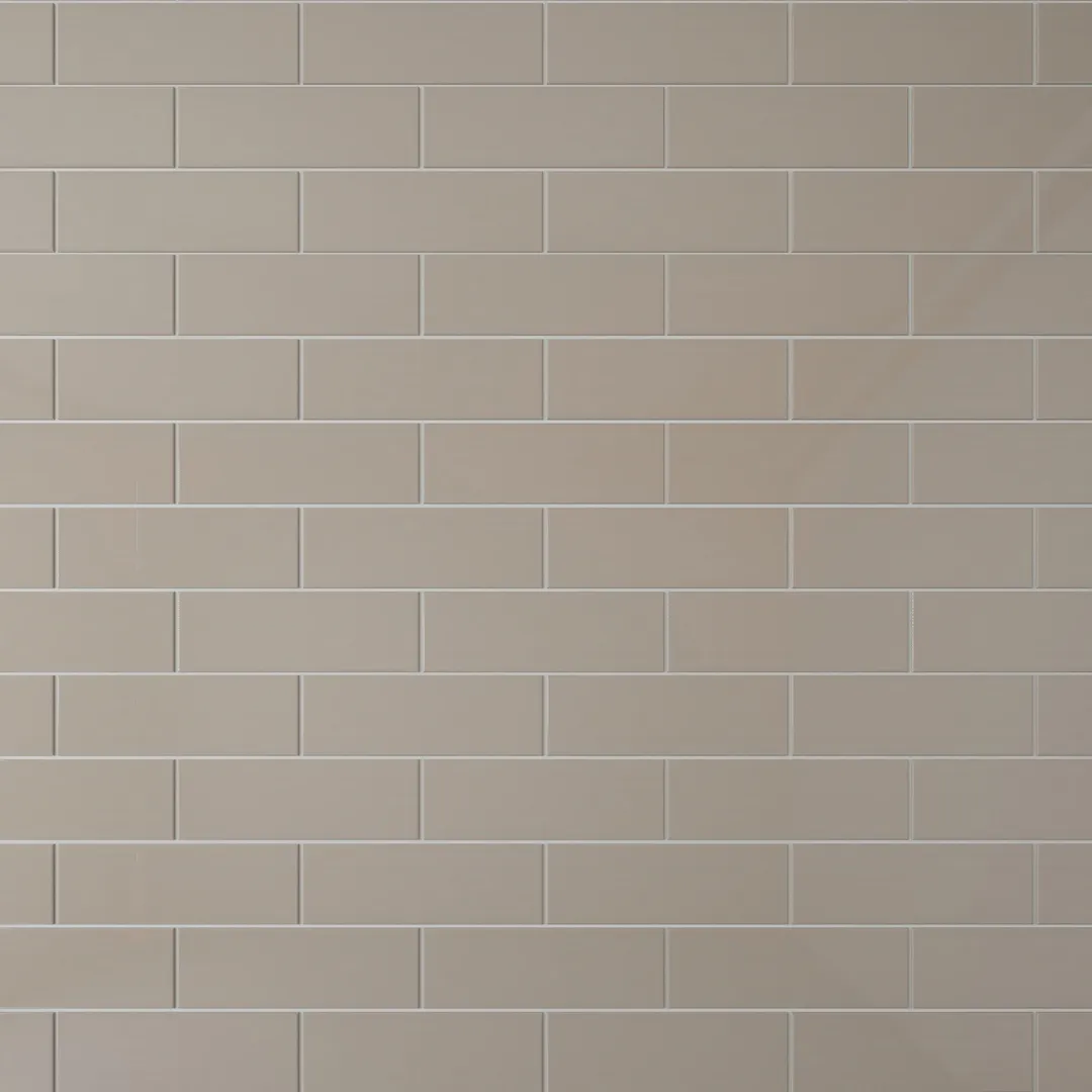 Giorbello Classic Premium Light Taupe 4-in x 12-in Glossy Glass Subway Wall Tile (5-sq. ft/ Carton), photo 6 of 7