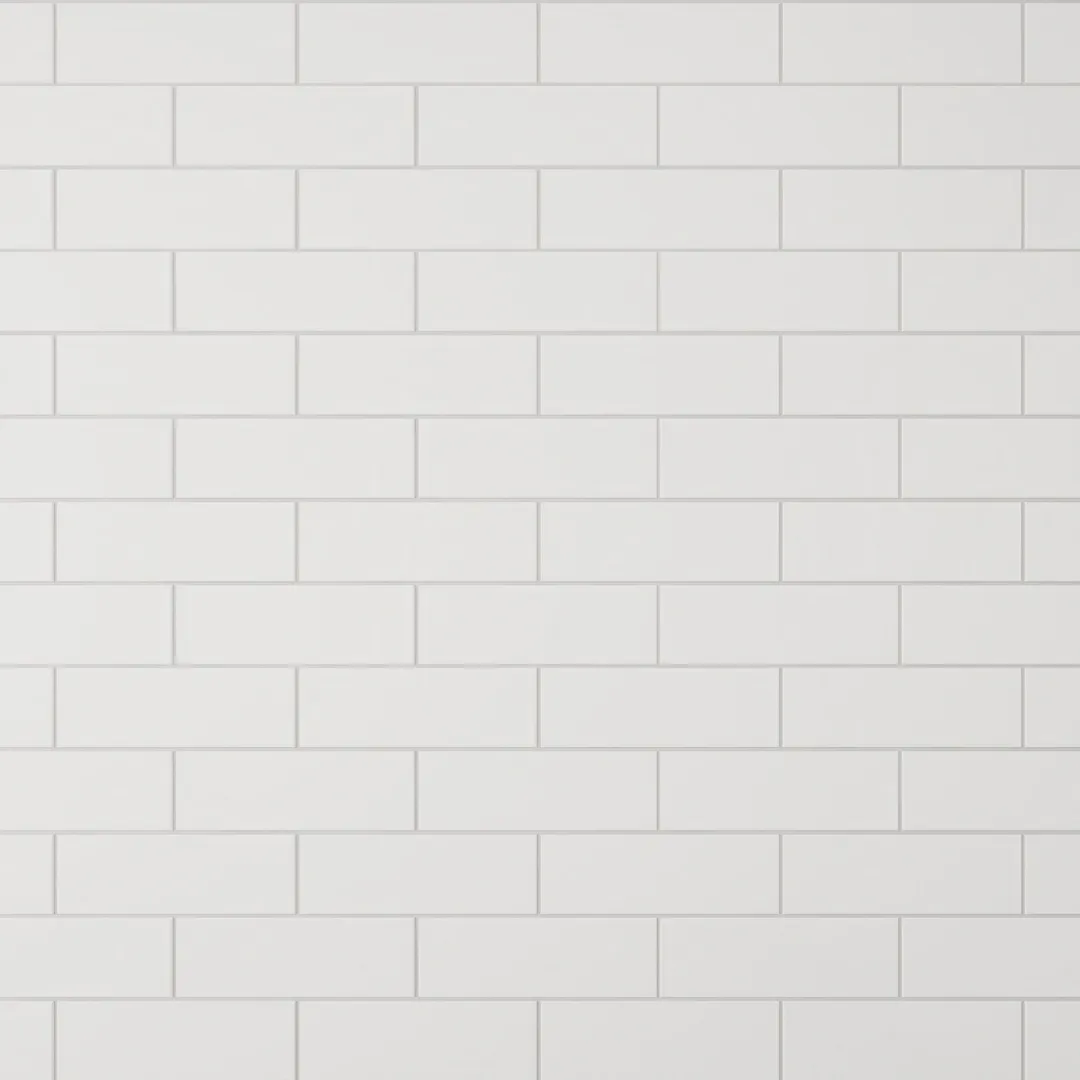 Giorbello Classic Premium Alabaster White 4-in x 12-in Glossy Glass Subway Wall Tile (5-sq. ft/ Carton), photo 6 of 7