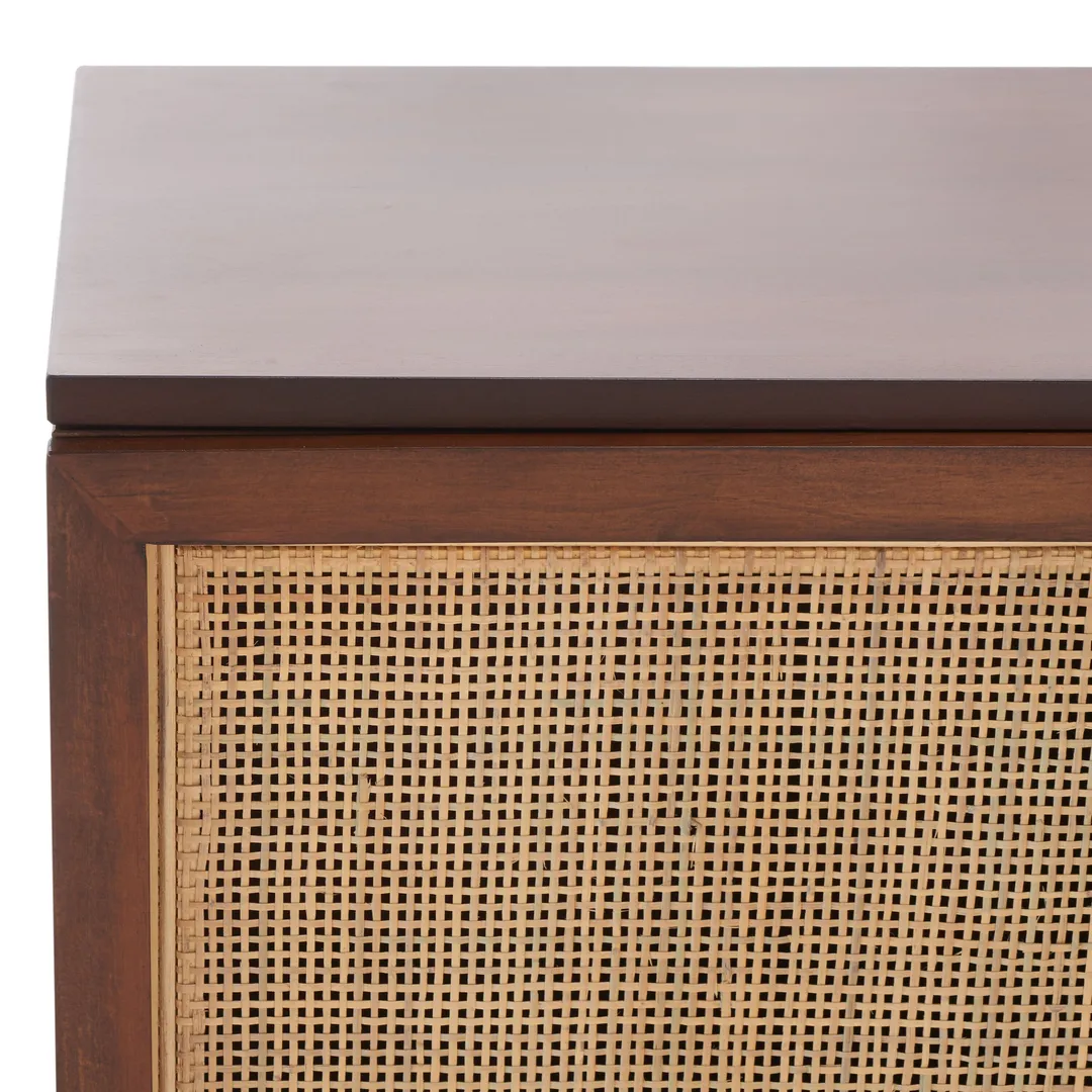 Safavieh Zadie Walnut/Natural Coastal Mdf Media Cabinet, photo 12 of 13