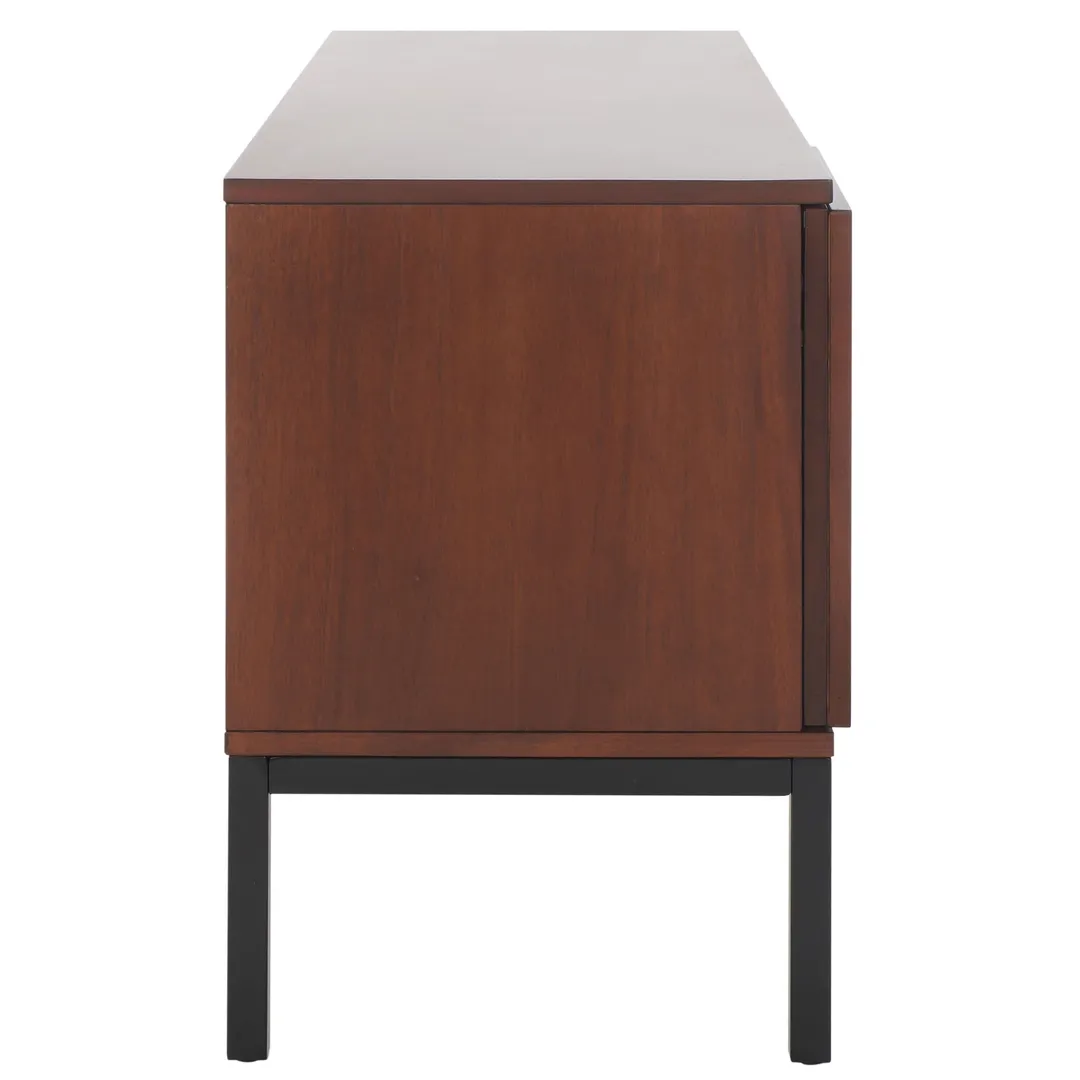 Safavieh Zadie Walnut/Natural Coastal Mdf Media Cabinet, photo 5 of 13