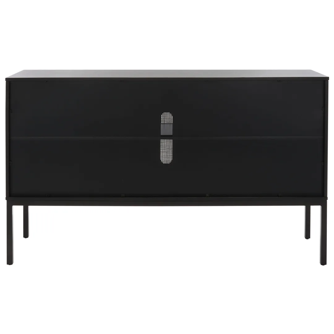 Safavieh Zadie Black Coastal Mdf Media Cabinet, photo 5 of 14