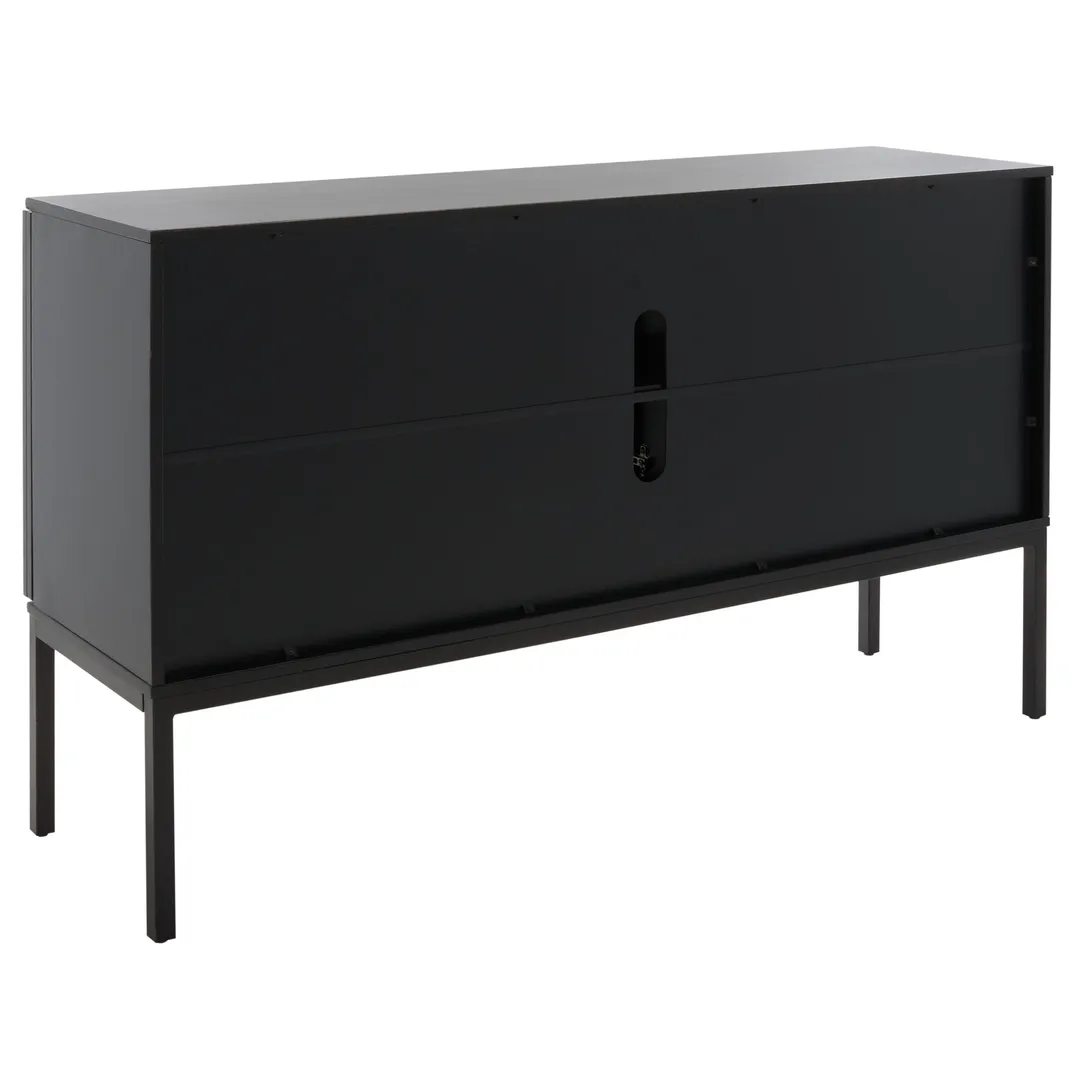 Safavieh Zadie Black Coastal Mdf Media Cabinet, photo 6 of 14
