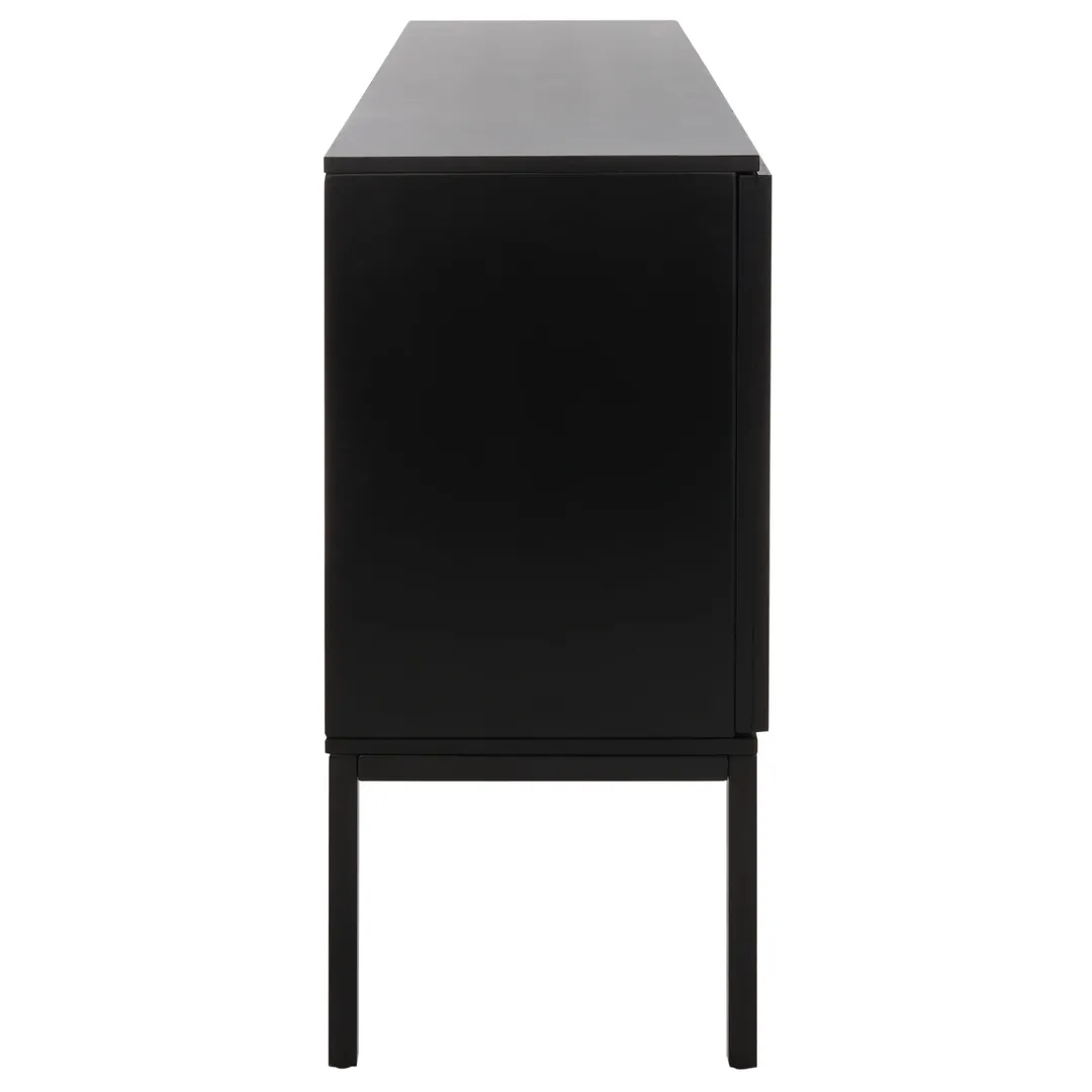 Safavieh Zadie Black Coastal Mdf Media Cabinet, photo 8 of 14