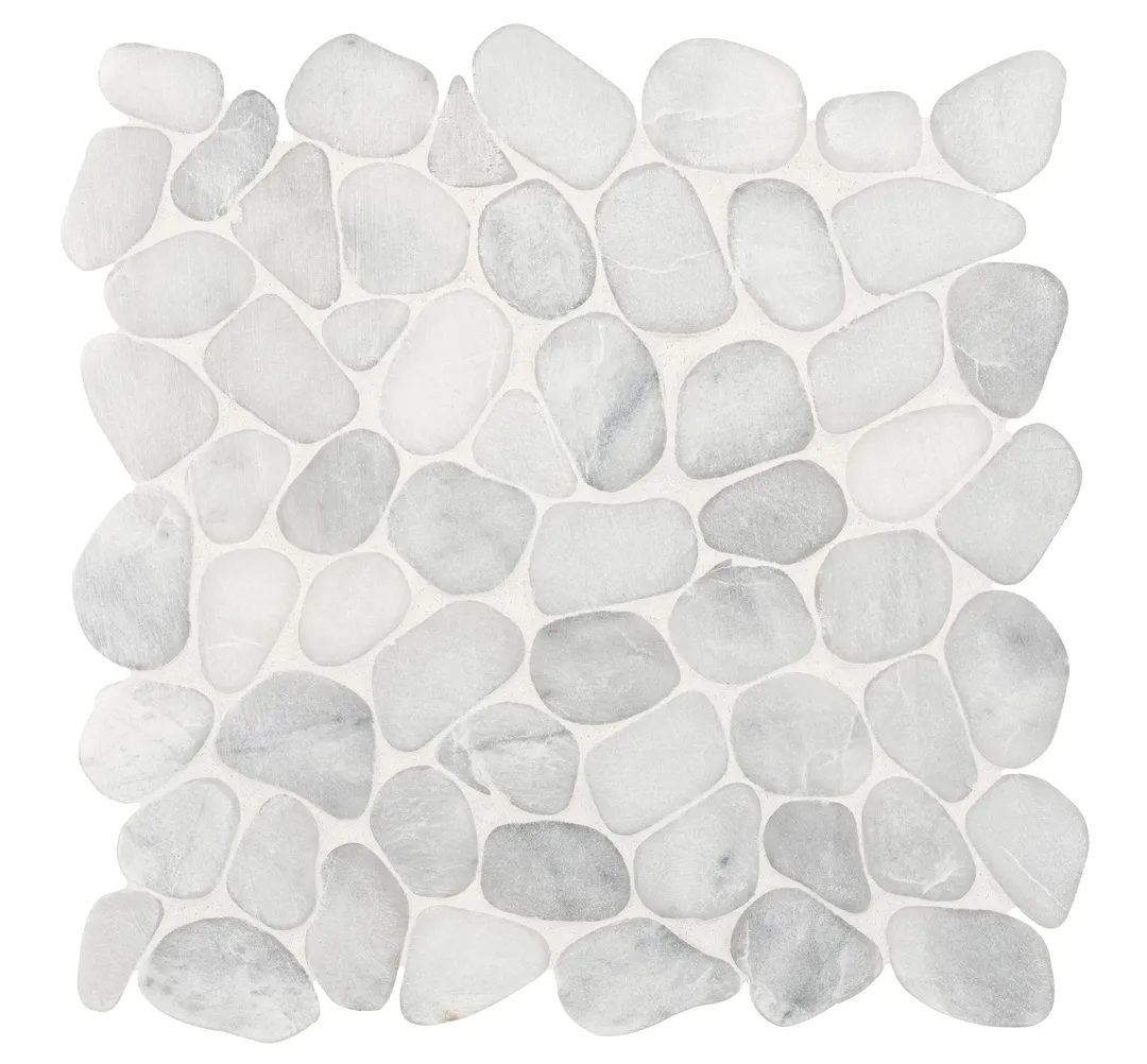 Satori Shoreside Bianco 12-in x 12-in Honed Natural Stone Look Mosaic Floor and Wall Tile (1-sq. ft/ Piece), photo 7 of 9