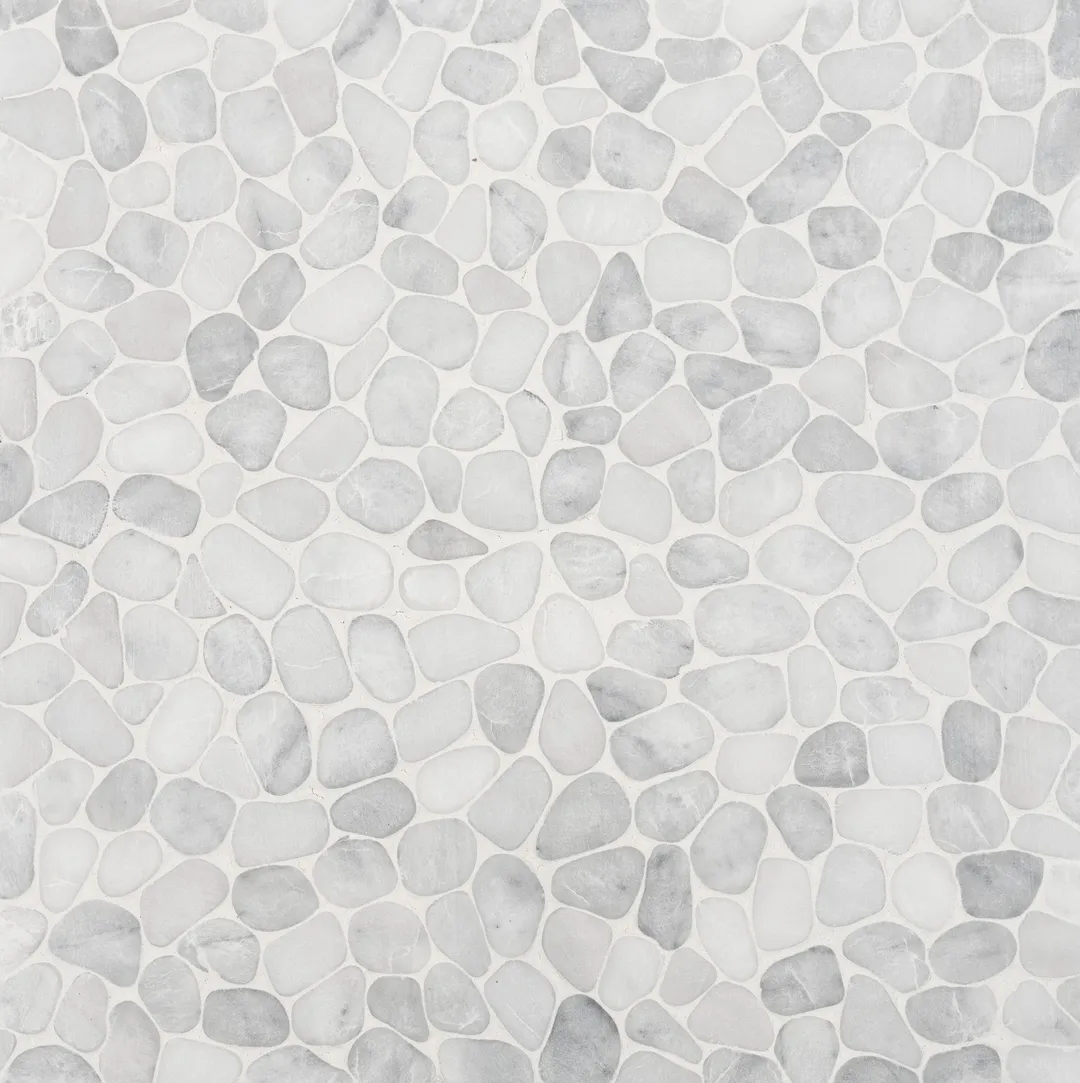 Satori Shoreside Bianco 12-in x 12-in Honed Natural Stone Look Mosaic Floor and Wall Tile (1-sq. ft/ Piece), photo 6 of 9