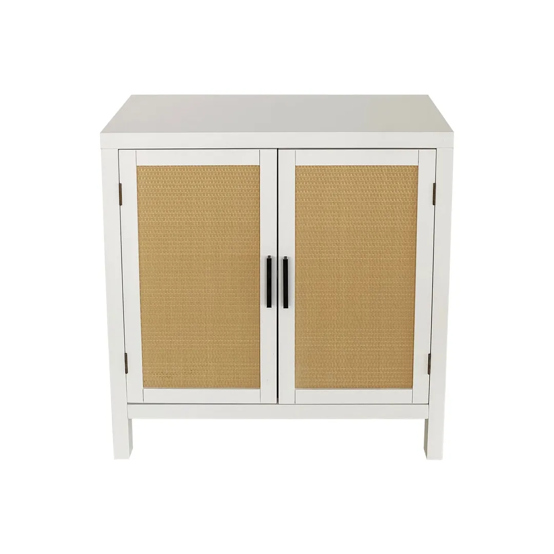 allen + roth White Casual Composite Media Cabinet, photo 5 of 7