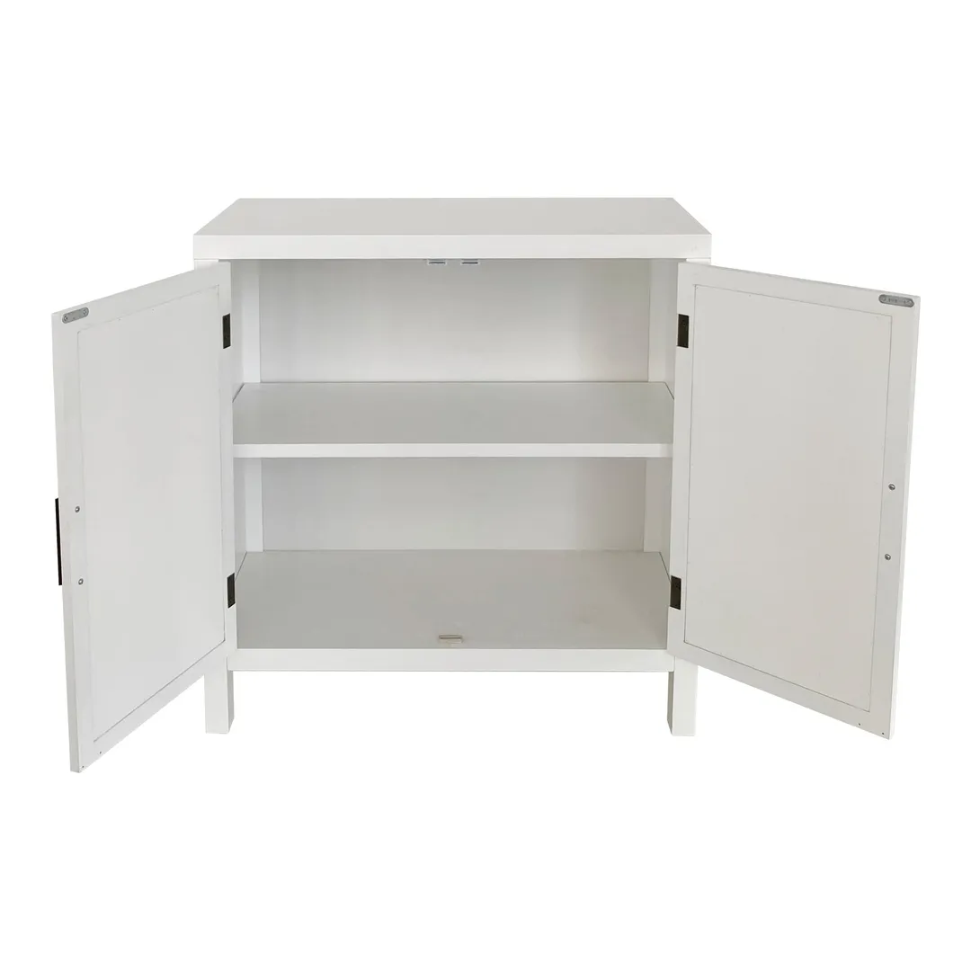 allen + roth White Casual Composite Media Cabinet, photo 7 of 7