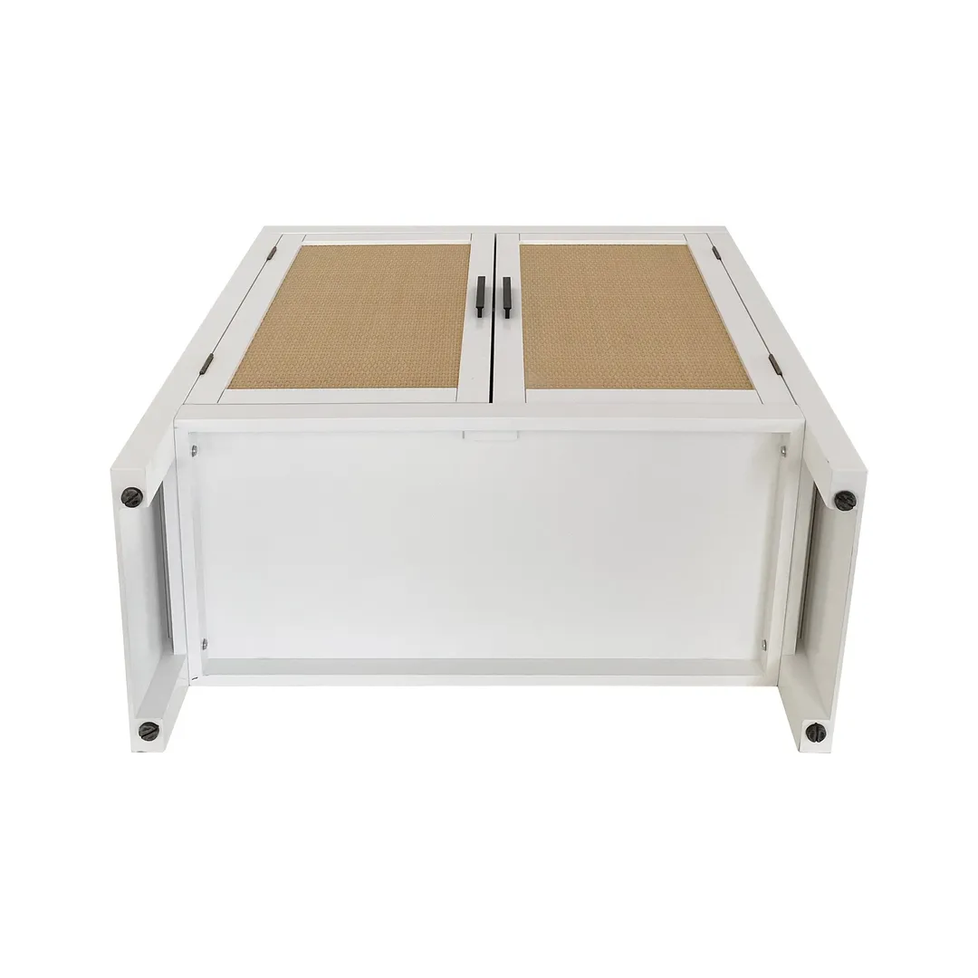 allen + roth White Casual Composite Media Cabinet, photo 6 of 7