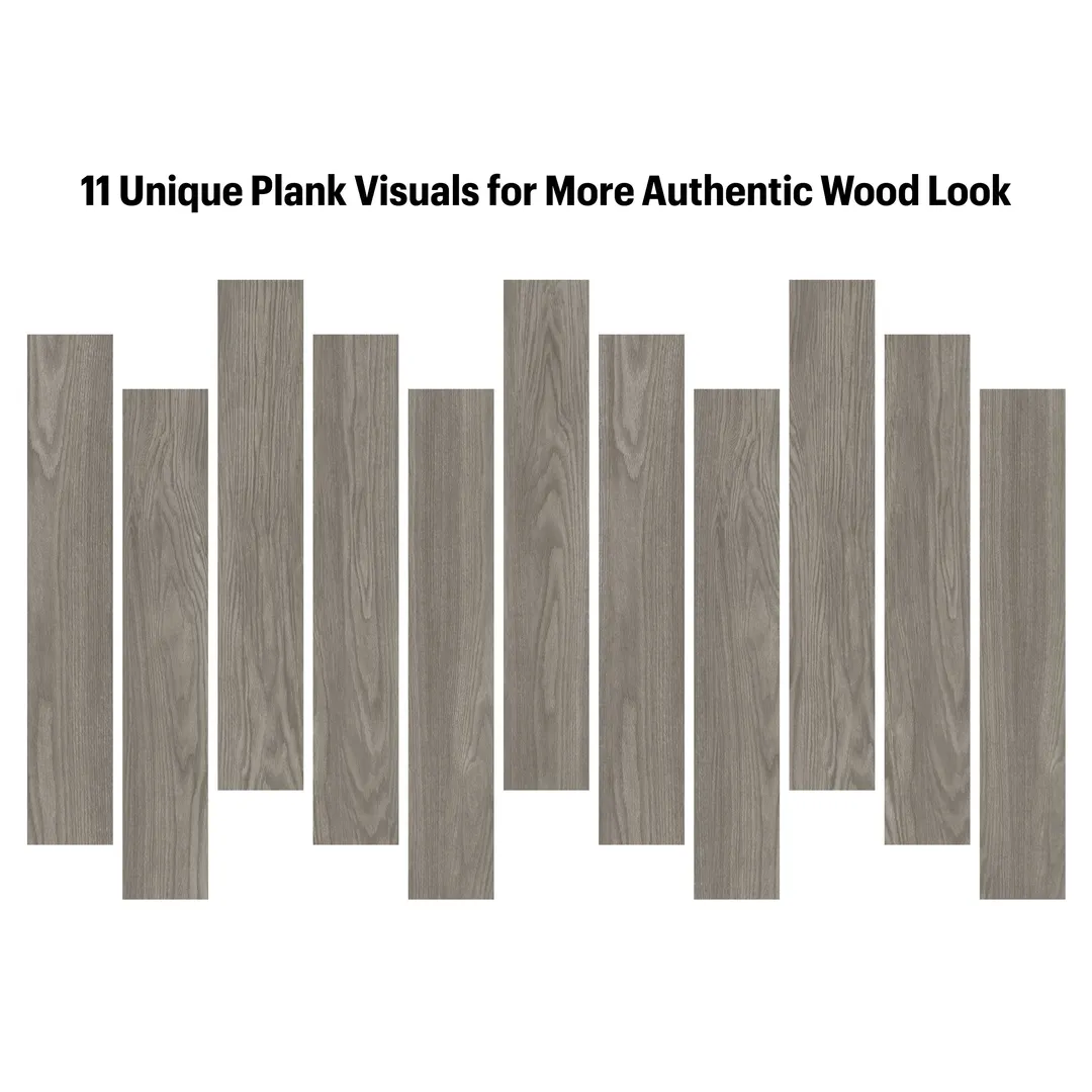 Armstrong Flooring PRO MARK Oxford Oak Heather Gray 6-in W x 36-in L x 2-mm T Waterproof Luxury Vinyl Plank Flooring, Glue-Down (35.95-sq ft Carton), photo 4 of 8