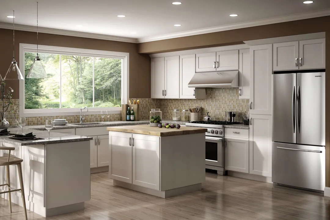 RELIABILT Parkstone 27-in W x 30-in H x 12-in D White Blind Wall Fully Assembled Plywood Cabinet (Shaker Door Style), photo 8 of 9