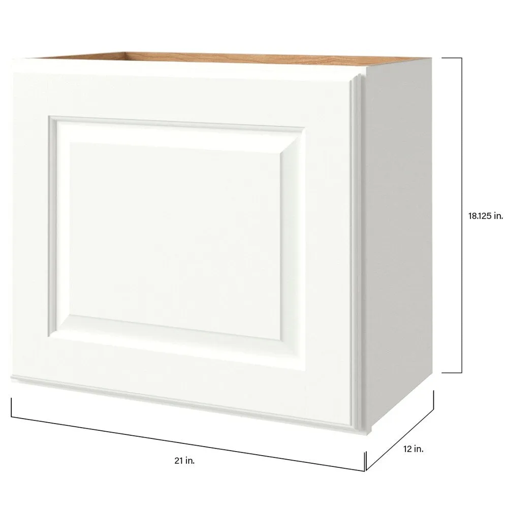 allen + roth Tilson 21-in W x 18.125-in H x 12-in D Linen Wall Fully Assembled Cabinet (Raised Panel Square Door Style), photo 9 of 14