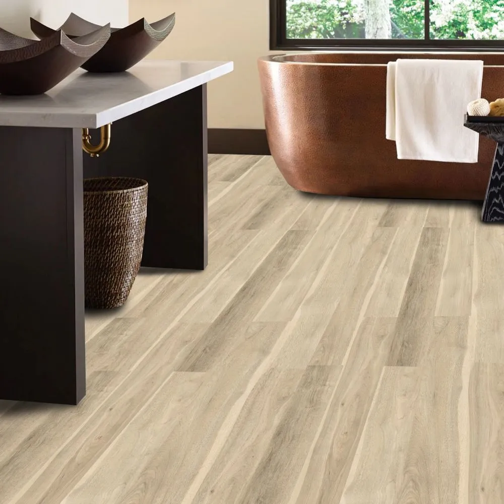 Deco Products HYDROSTOP 20-mil 7.1-in W x 48-in L Waterproof Interlocking Vinyl Plank, photo 28 of 48