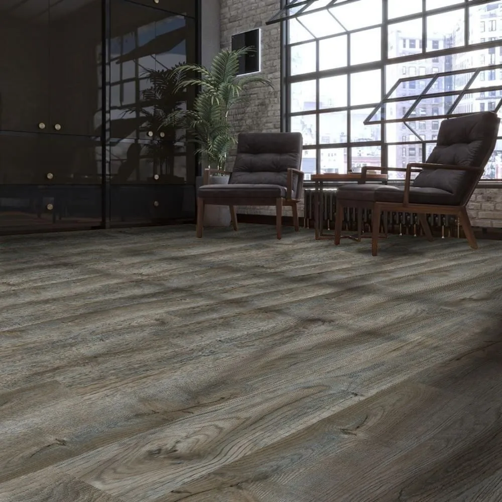 Deco Products HYDROSTOP 20-mil 7.1-in W x 48-in L Waterproof Interlocking Vinyl Plank, photo 39 of 48